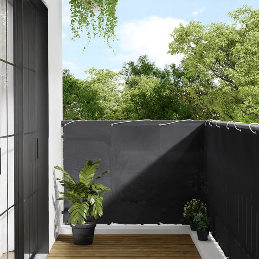 Balcony Screen Anthracite 120x700 cm 100% Polyester Oxford