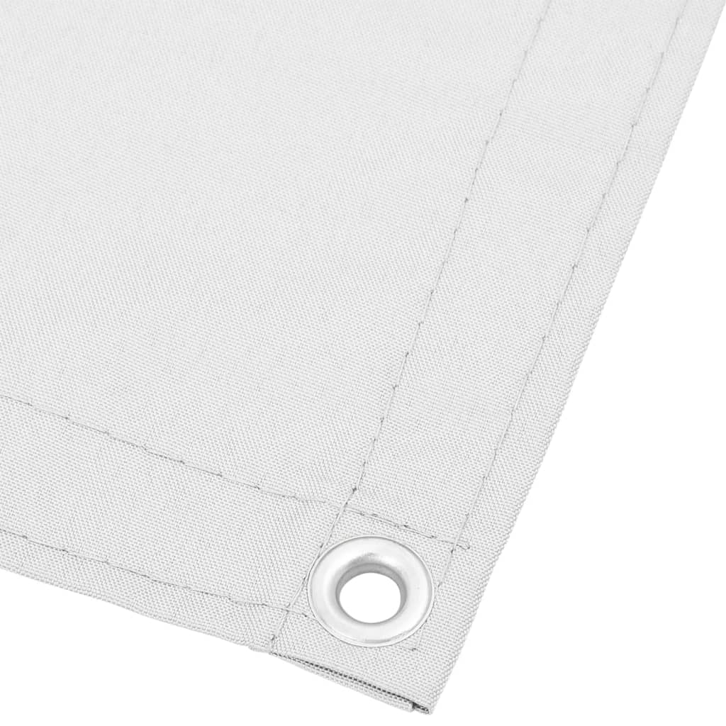 Balcony Screen White 75x700 cm 100% Polyester Oxford