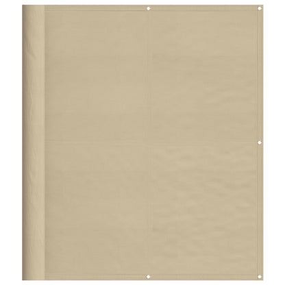 Balcony Screen Beige 120x700 cm 100% Polyester Oxford