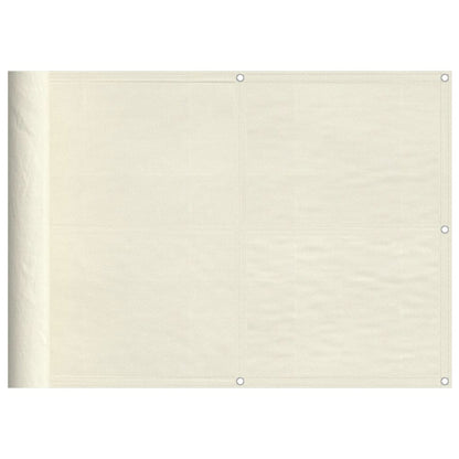 Balcony Screen Cream 75x1000 cm 100% Polyester Oxford