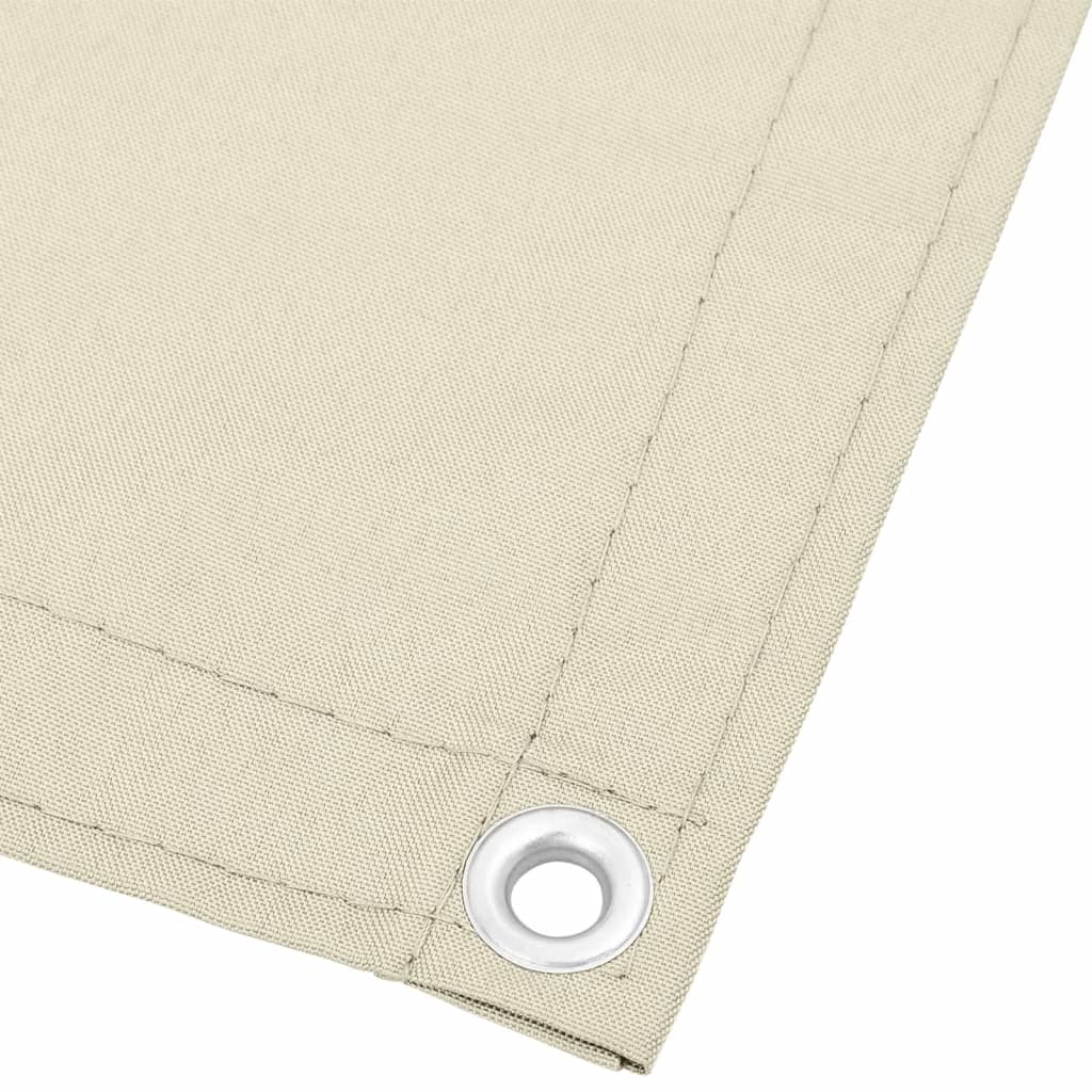 Balcony Screen Cream 120x700 cm 100% Polyester Oxford