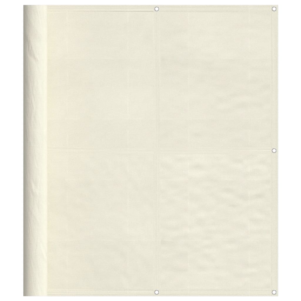 Balcony Screen Cream 120x800 cm 100% Polyester Oxford