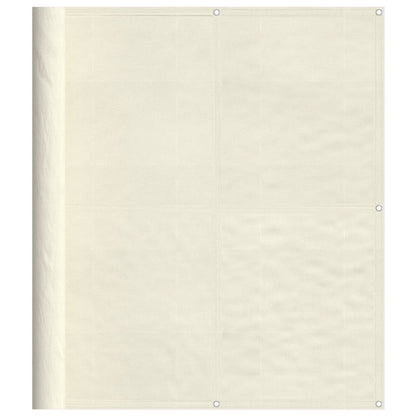 Balcony Screen Cream 120x800 cm 100% Polyester Oxford