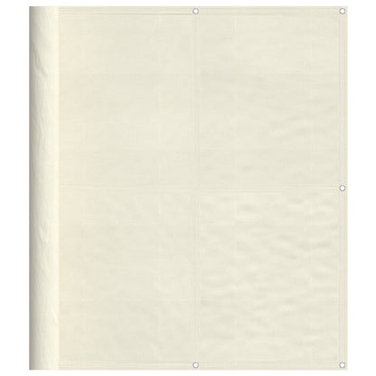 Balcony Screen Cream 120x1000 cm 100% Polyester Oxford