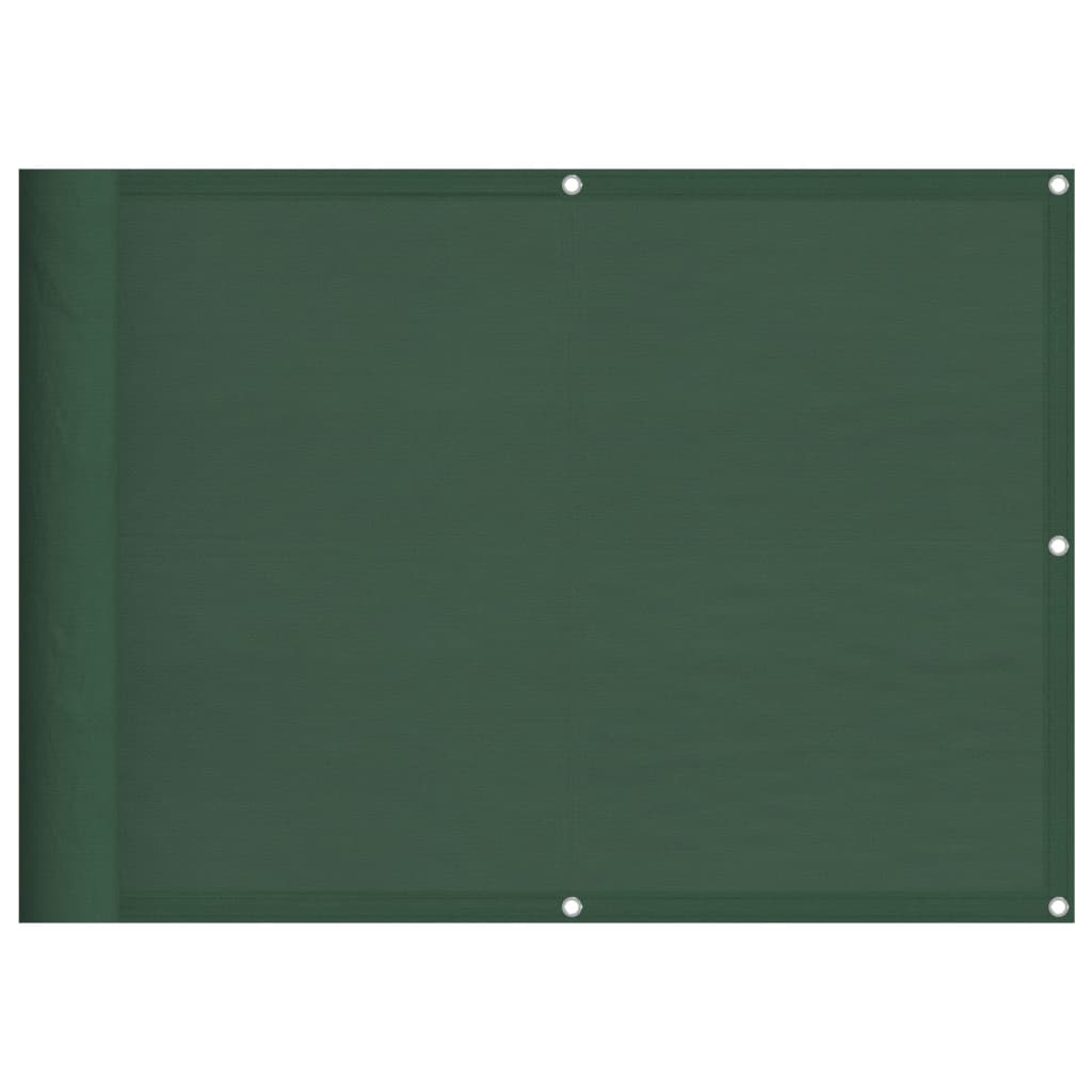 Balcony Screen Dark Green 75x700 cm 100% Polyester Oxford