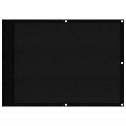 Balcony Screen Black 75x700 cm 100% Polyester Oxford