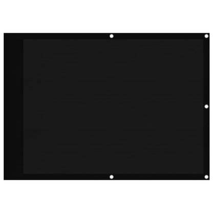 Balcony Screen Black 75x800 cm 100% Polyester Oxford
