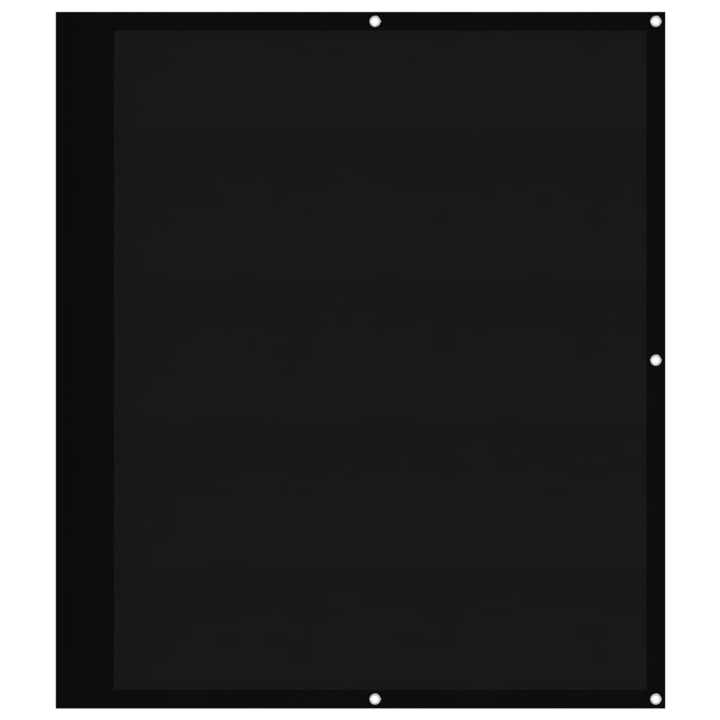 Balcony Screen Black 120x800 cm 100% Polyester Oxford