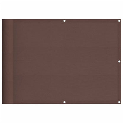 Balcony Screen Brown 75x700 cm 100% Polyester Oxford