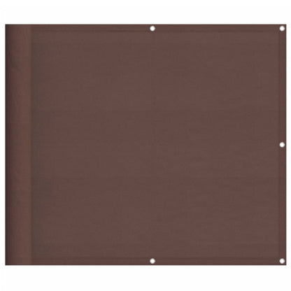 Balcony Screen Brown 90x1000 cm 100% Polyester Oxford