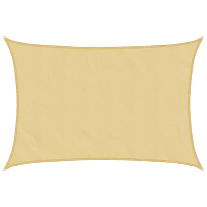 Sun Shade Sail Sand 3.5x2.5 m 100% Polyester Oxford