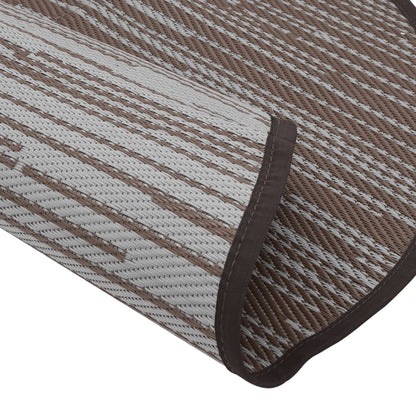 Outdoor Carpet ARAKIL Brown Ø200 cm PP