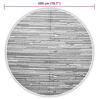 Outdoor Carpet ARAKIL Brown Ø200 cm PP