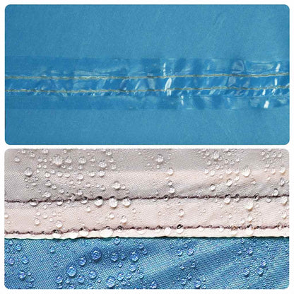 Camping Windbreak Blue 366x152x152 cm Waterproof
