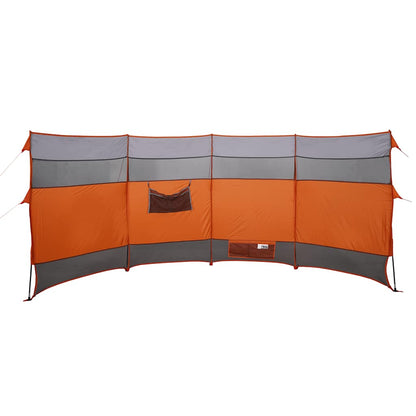 Camping Windbreak Orange 366x152x152 cm Waterproof