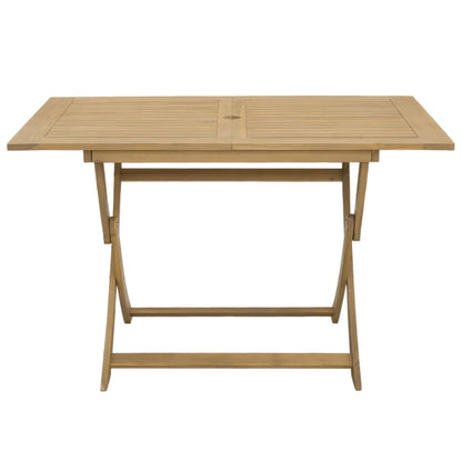 Folding Garden Table 120x70x75 cm Solid Wood Acacia