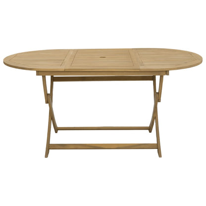 Folding Garden Table 160x85x75 cm Solid Wood Acacia