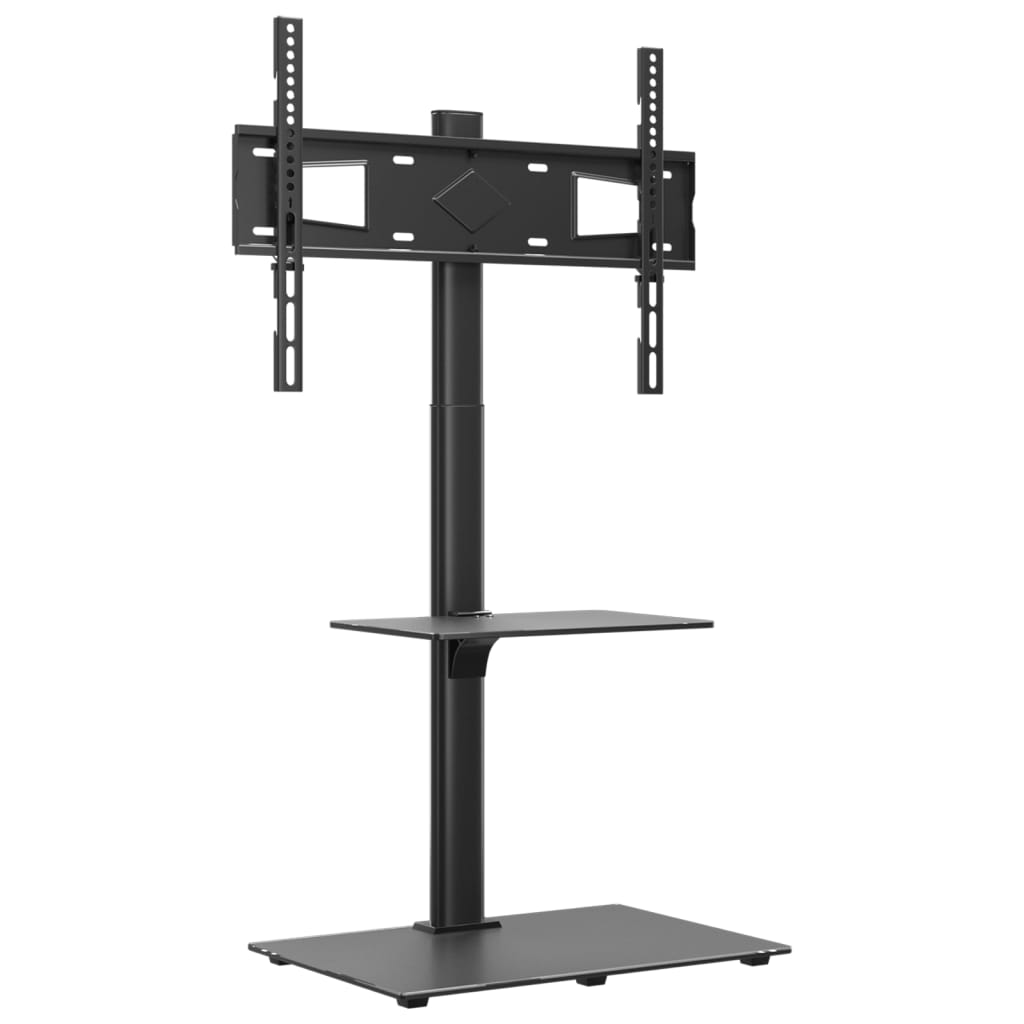 Corner TV Stand 2-Tiers for 32-65 Inch Black