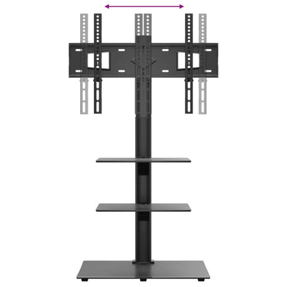 Corner TV Stand 3-Tiers for 32-65 Inch Black