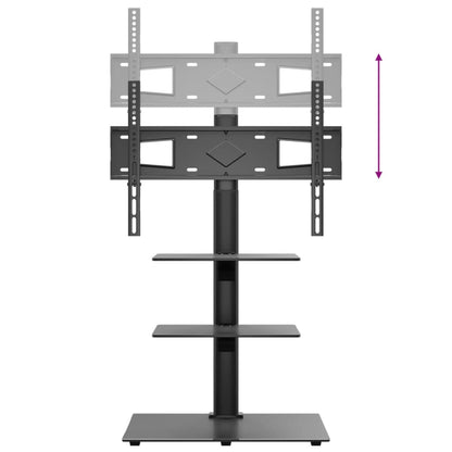 Corner TV Stand 3-Tiers for 32-65 Inch Black