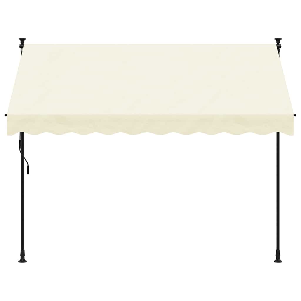 Retractable Awning Cream 250x150 cm Fabric and Steel