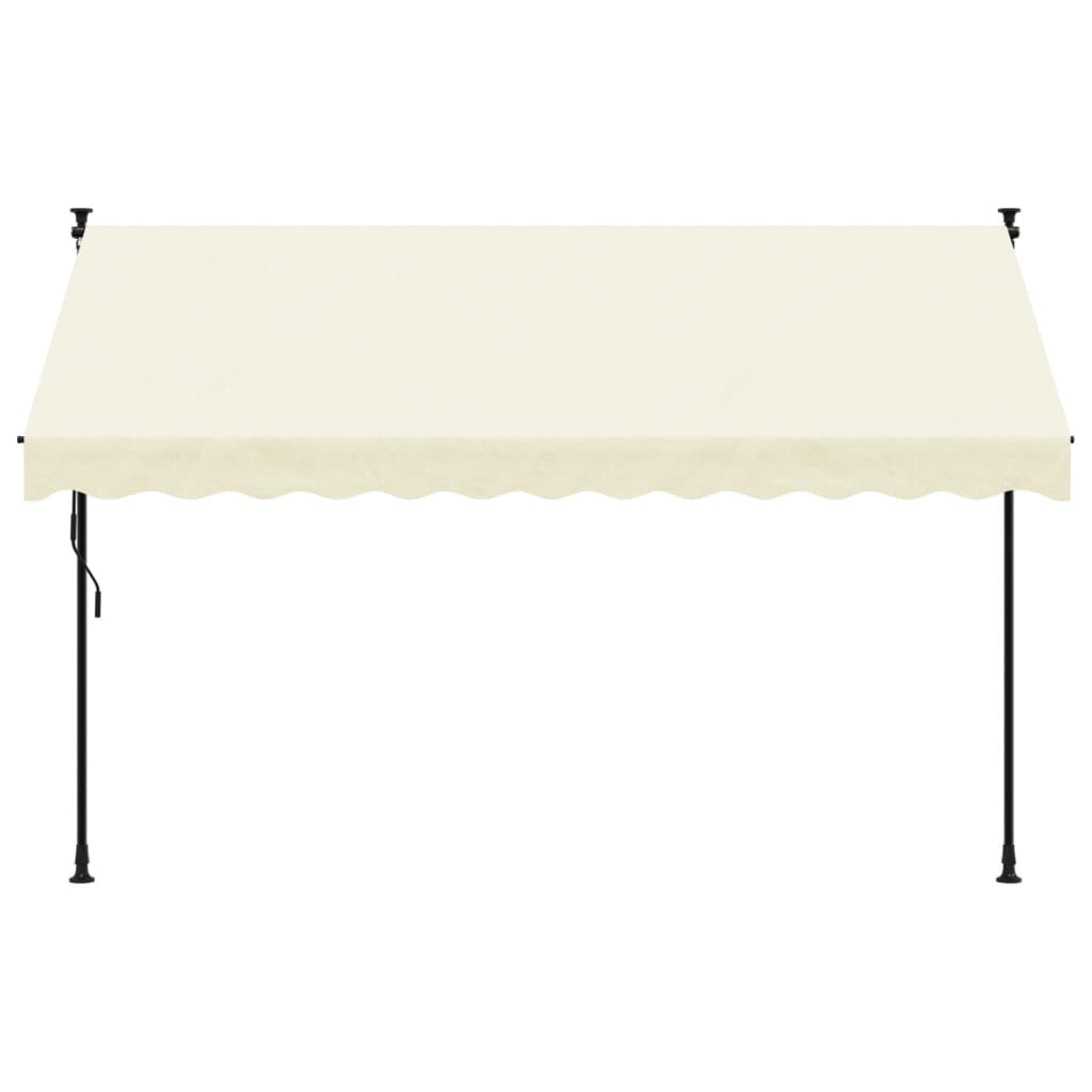Retractable Awning Cream 300x150 cm Fabric and Steel