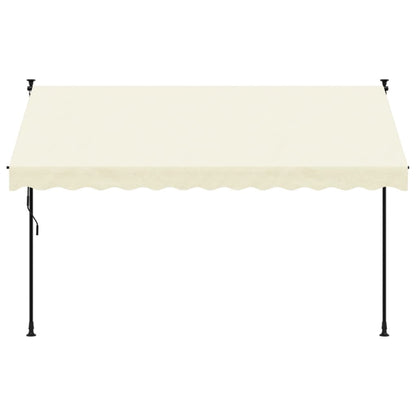 Retractable Awning Cream 300x150 cm Fabric and Steel
