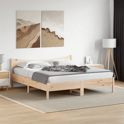 Bed Frame without Mattress 180x200 cm Super King Solid Wood Pine