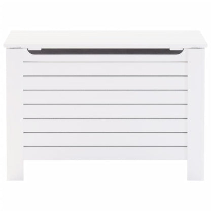 Storage Box with Lid RANA White 100x49x54 cm Solid Wood Pine