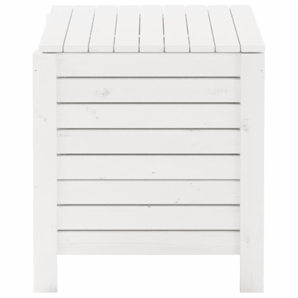 Storage Box with Lid RANA White 100x49x54 cm Solid Wood Pine