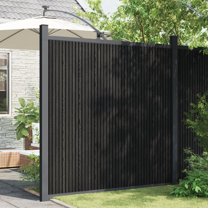 Fence Panel WPC Grey 180x186 cm