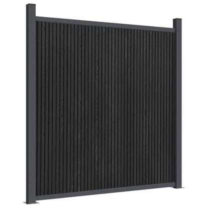 Fence Panel WPC Grey 180x186 cm