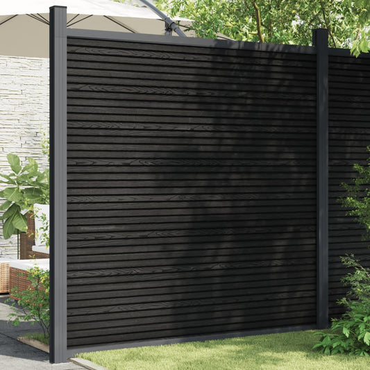 Fence Panel WPC Grey 180x186 cm