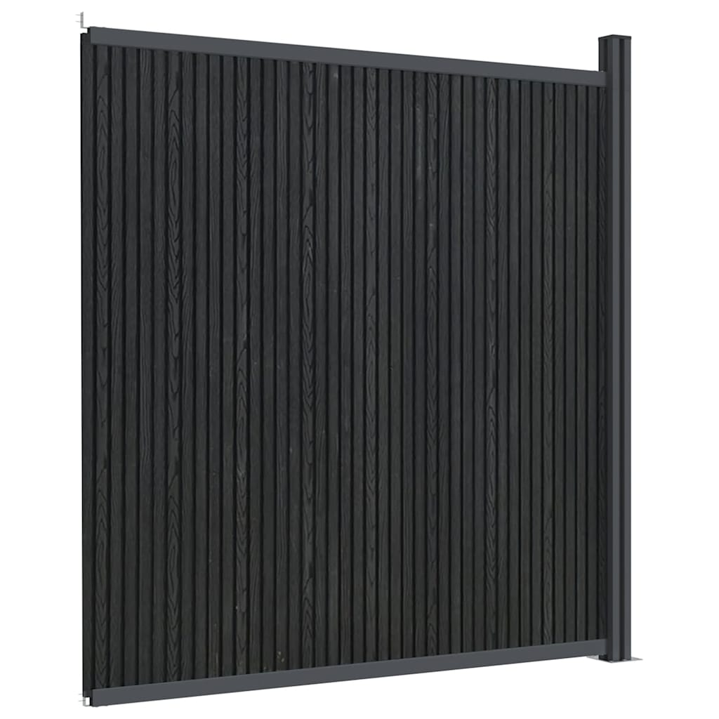 Fence Panel WPC Grey 173x186 cm