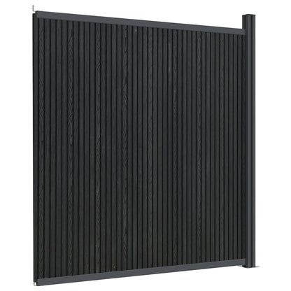 Fence Panel WPC Grey 173x186 cm