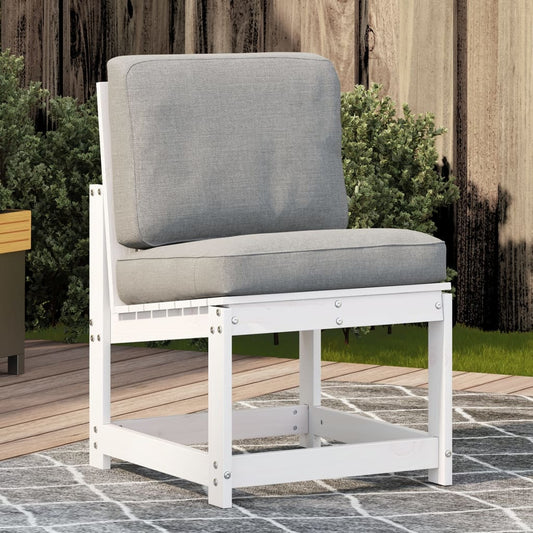 Garden Chair White 50.5x55x77 cm Solid Wood Pine