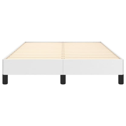 Bed Frame without Mattress White 120x190 cm Small Double Faux Leather