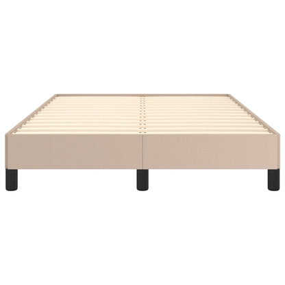 Bed Frame without Mattress Cappuccino 120x190 cm Small Double Faux Leather