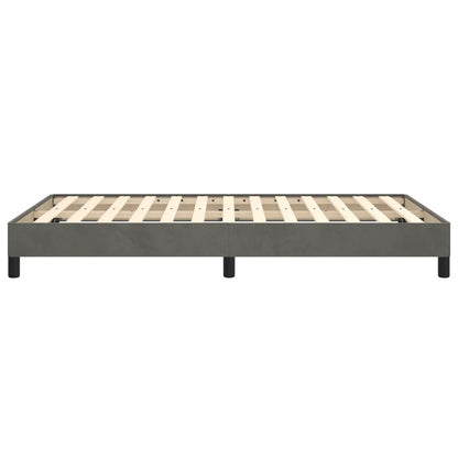 Bed Frame without Mattress Dark Grey 120x190 cm Small Double Velvet