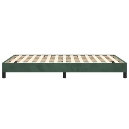 Bed Frame without Mattress Dark Green 120x190 cm Small Double Velvet