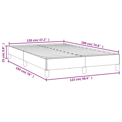 Bed Frame without Mattress Dark Green 120x190 cm Small Double Velvet