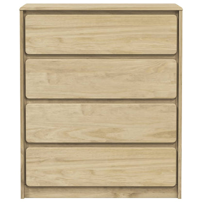Drawer Cabinet SAUDA Oak 76.5x39x91 cm Solid Wood Pine