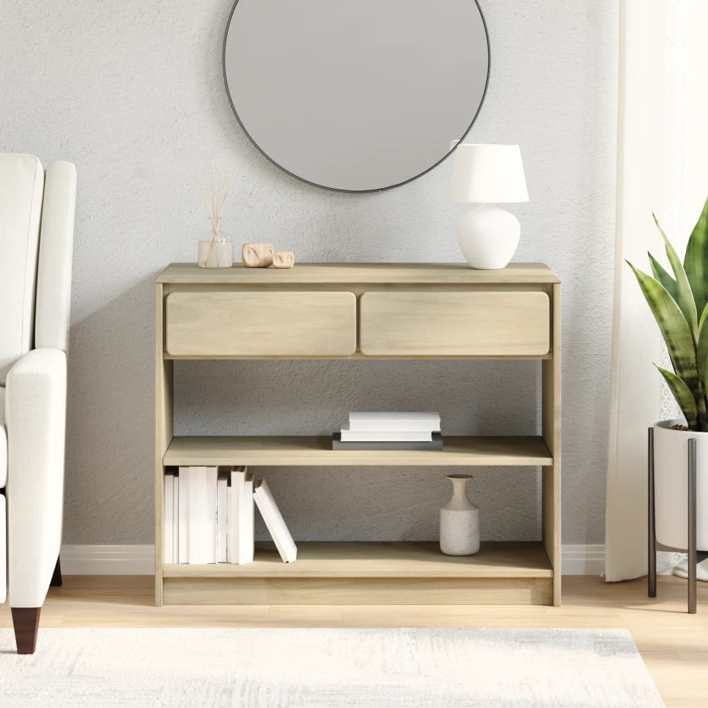 Console Table SAUDA Oak 89.5x36.5x73 cm Solid Wood Pine