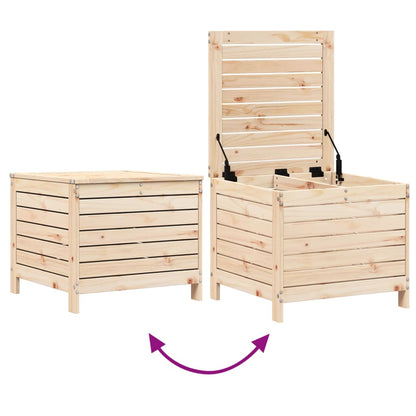 Garden Footstool 62x63.5x53.5 cm Solid Wood Pine