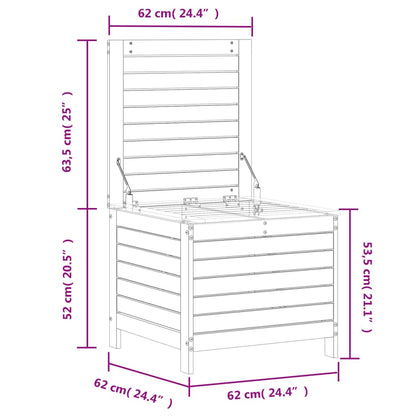 Garden Footstool 62x63.5x53.5 cm Solid Wood Pine