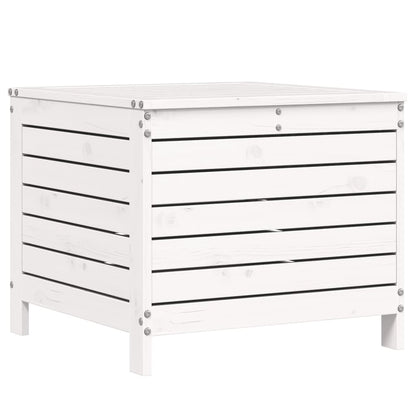 Garden Footstool White 62x63.5x53.5 cm Solid Wood Pine