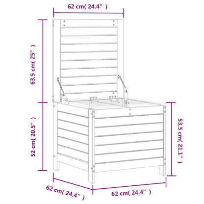 Garden Footstool 62x63.5x53.5 cm Impregnated Wood Pine