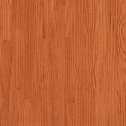 Garden Table Wax Brown 100x50x75 cm Solid Wood Pine