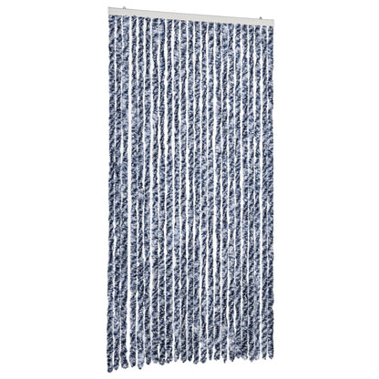 Fly Curtain Blue and White 100x200 cm Chenille