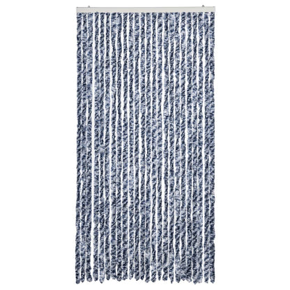 Fly Curtain Blue and White 100x200 cm Chenille